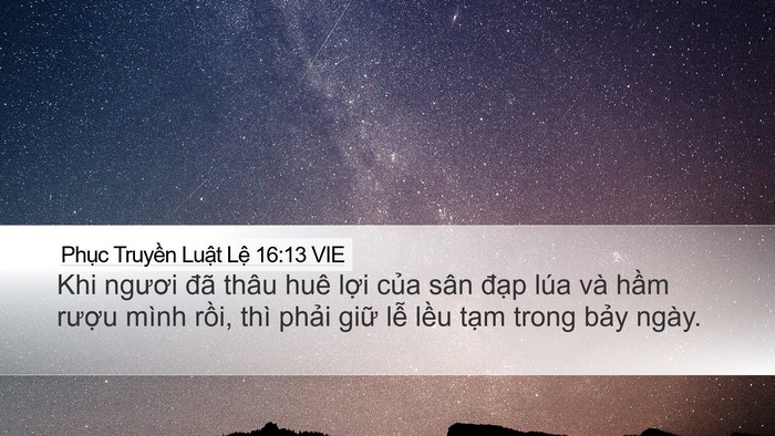Phục Truyền Luật Lệ 16:13 VIE Bible Verse Image