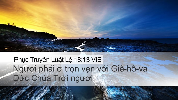 Phục Truyền Luật Lệ 18:13 VIE Bible Verse Image