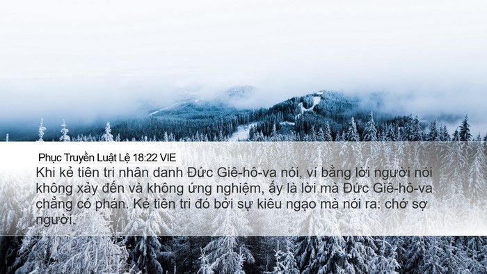 Phục Truyền Luật Lệ 18:22 VIE Bible Verse Image
