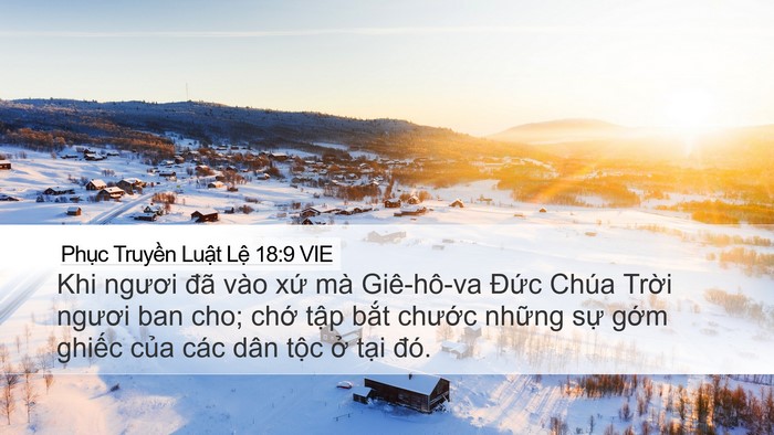 Phục Truyền Luật Lệ 18:9 VIE Bible Verse Image
