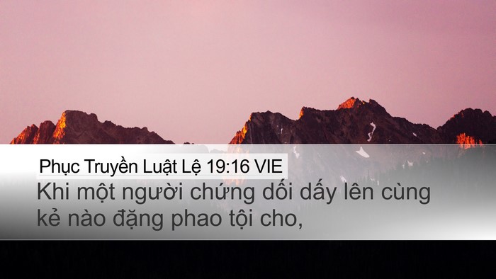 Phục Truyền Luật Lệ 19:16 VIE Bible Verse Image