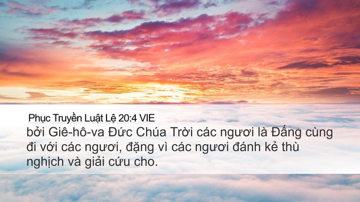 Phục Truyền Luật Lệ 20:4 VIE Bible Verse Image
