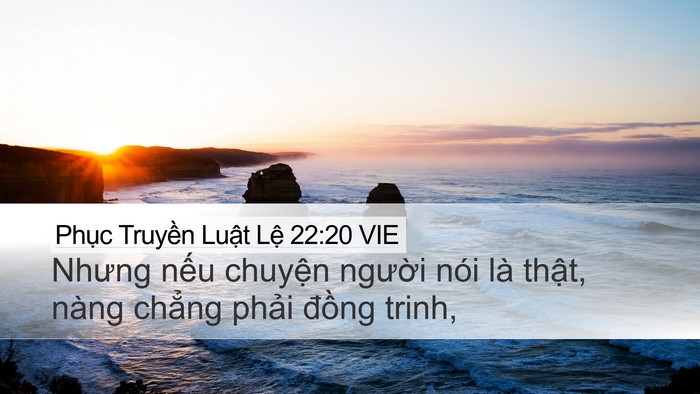 Phục Truyền Luật Lệ 22:20 VIE Desktop Wallpaper - Nhưng nếu chuyện người nói là thật, - Desktop Bible Verse Wallpaper
