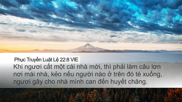 Phục Truyền Luật Lệ 22:8 VIE Bible Verse Image
