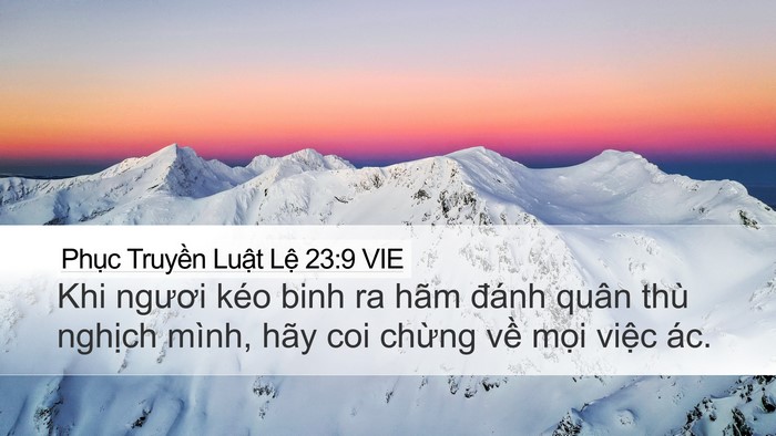 Phục Truyền Luật Lệ 23:9 VIE Bible Verse Image
