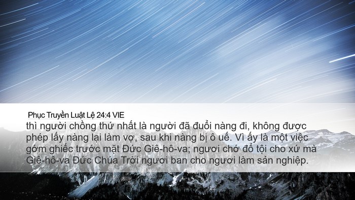 Phục Truyền Luật Lệ 24:4 VIE Desktop Wallpaper - thì người chồng thứ nhất là người - Desktop Bible Verse Wallpaper