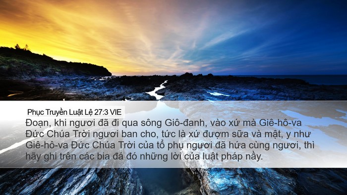 Phục Truyền Luật Lệ 27:3 VIE Bible Verse Image