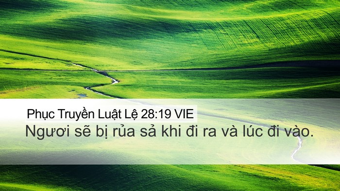 Phục Truyền Luật Lệ 28:19 VIE Bible Verse Image