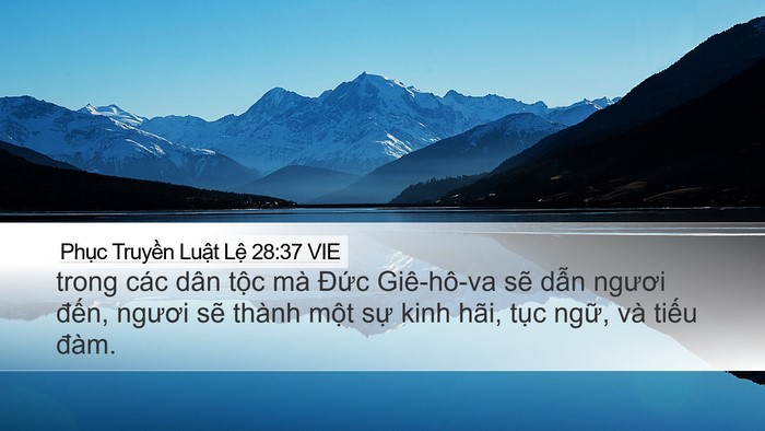 Phục Truyền Luật Lệ 28:37 VIE Bible Verse Image