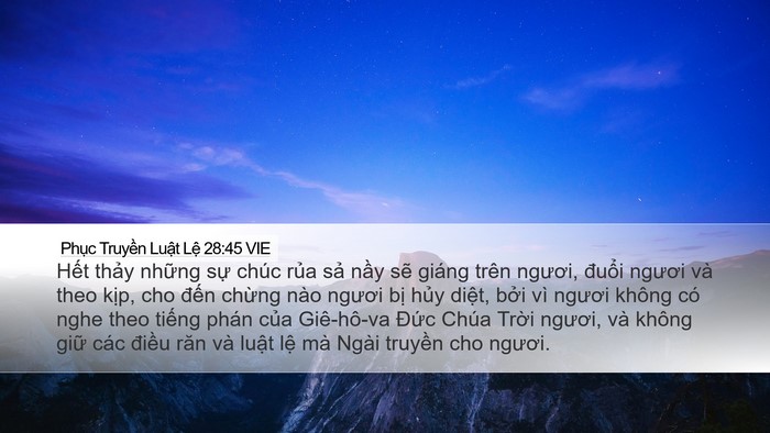 Phục Truyền Luật Lệ 28:45 VIE Bible Verse Image