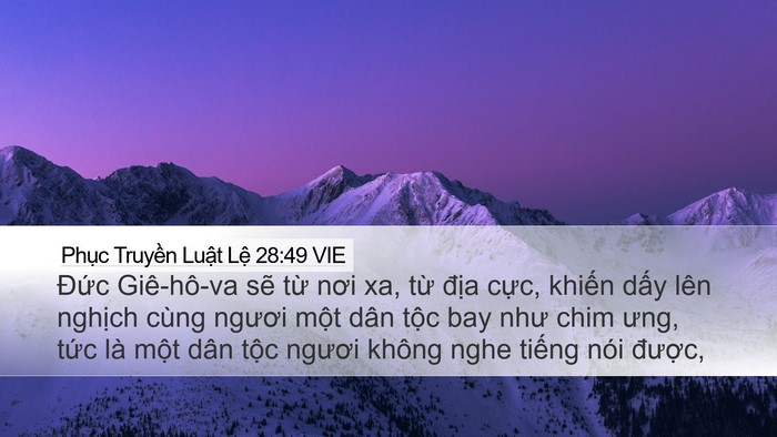 Phục Truyền Luật Lệ 28:49 VIE Bible Verse Image