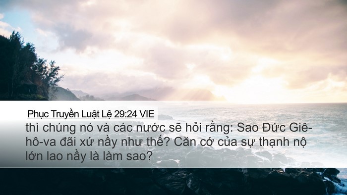 Phục Truyền Luật Lệ 29:24 VIE Bible Verse Image
