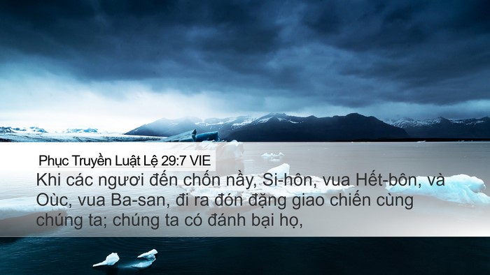 Phục Truyền Luật Lệ 29:7 VIE Bible Verse Image