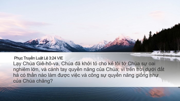 Phục Truyền Luật Lệ 3:24 VIE Bible Verse Image