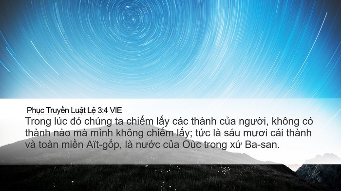 Phục Truyền Luật Lệ 3:4 VIE Bible Verse Image
