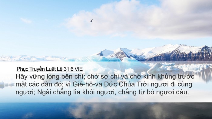 Phục Truyền Luật Lệ 31:6 VIE Bible Verse Image