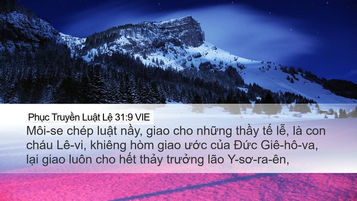 Phục Truyền Luật Lệ 31:9 VIE Bible Verse Image
