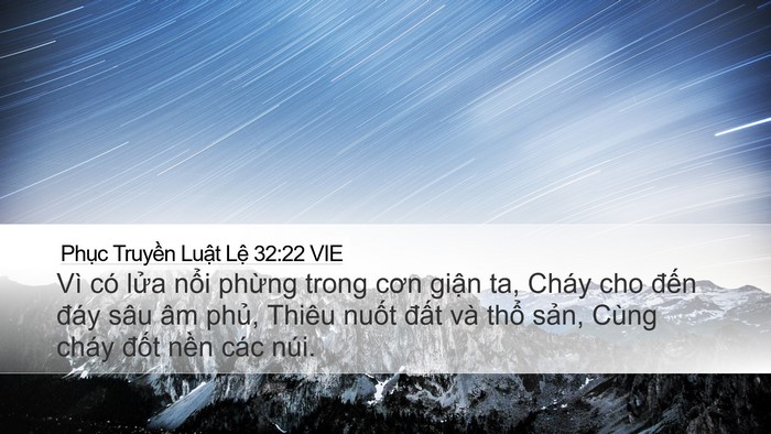 Phục Truyền Luật Lệ 32:22 VIE Bible Verse Image