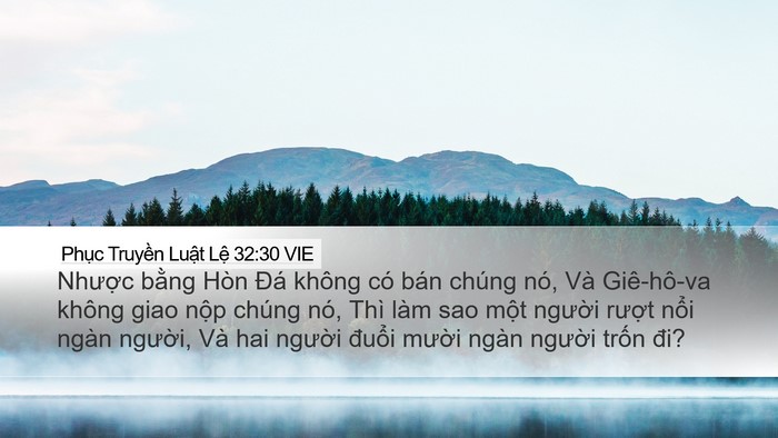 Phục Truyền Luật Lệ 32:30 VIE Bible Verse Image