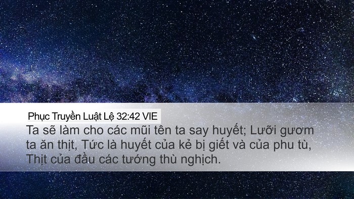 Phục Truyền Luật Lệ 32:42 VIE Bible Verse Image