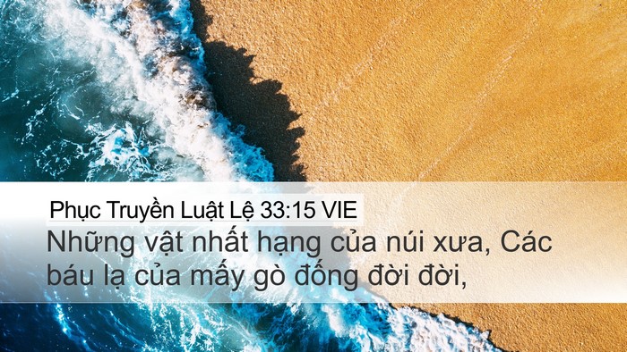 Phục Truyền Luật Lệ 33:15 VIE Bible Verse Image