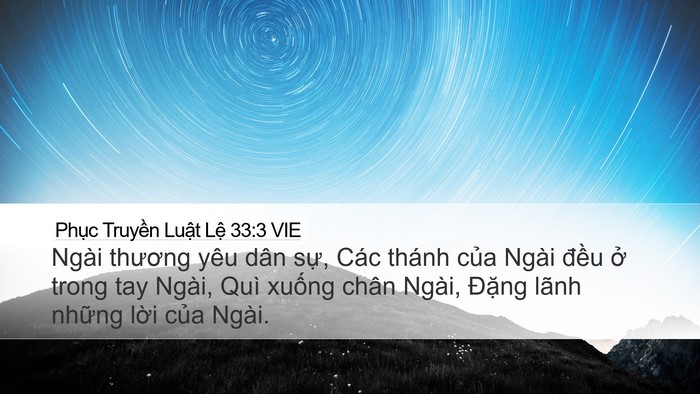 Phục Truyền Luật Lệ 33:3 VIE Bible Verse Image