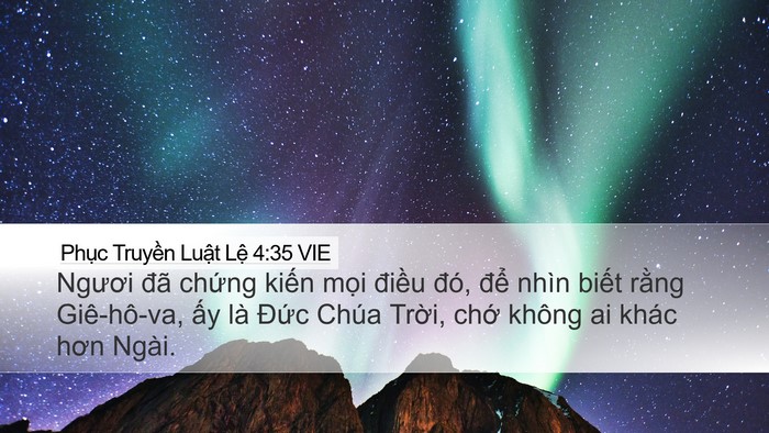 Phục Truyền Luật Lệ 4:35 VIE Bible Verse Image
