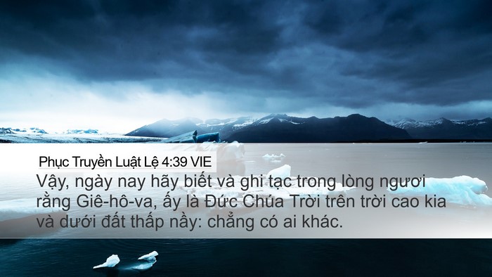 Phục Truyền Luật Lệ 4:39 VIE Bible Verse Image