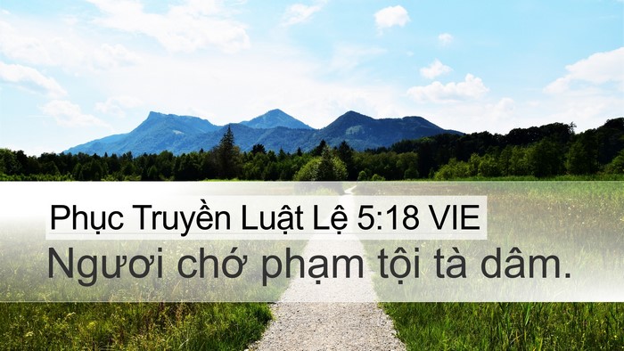 Phục Truyền Luật Lệ 5:18 VIE Bible Verse Image