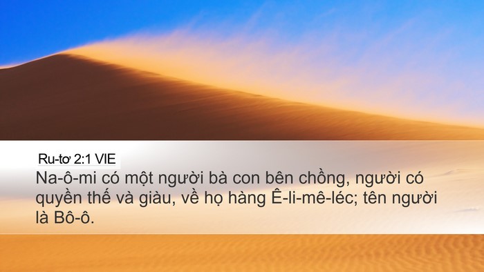 Ru-tơ 2:1 VIE Bible Verse Image