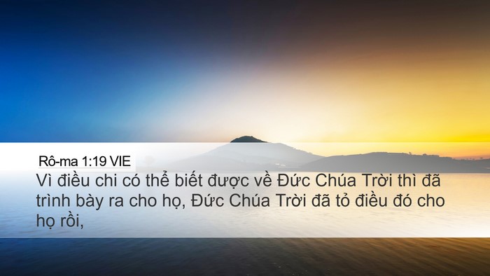 Rô-ma 1:19 VIE Bible Verse Image