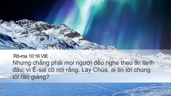 Rô-ma 10:16 VIE Bible Verse Image