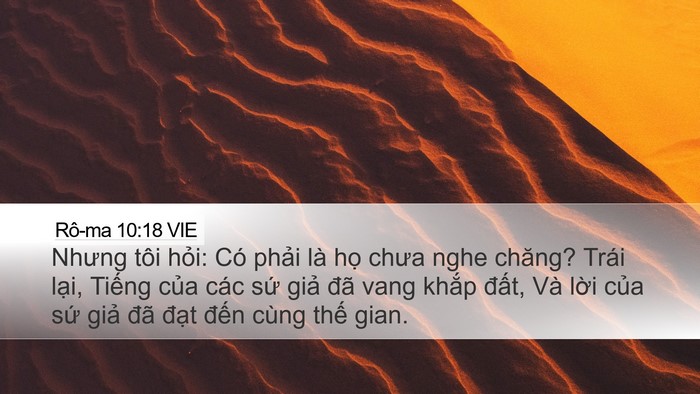 Rô-ma 10:18 VIE Bible Verse Image