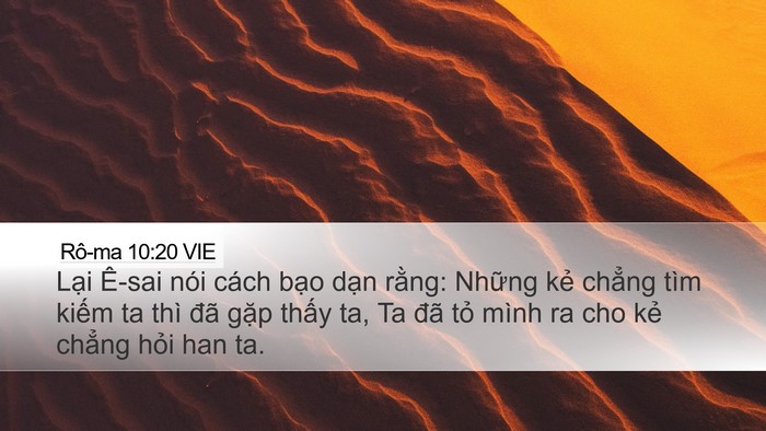 Rô-ma 10:20 VIE Bible Verse Image