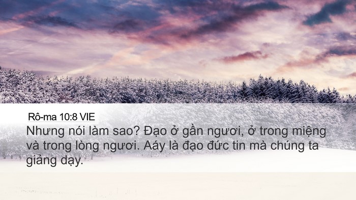 Rô-ma 10:8 VIE Bible Verse Image