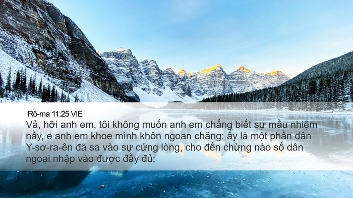Rô-ma 11:25 VIE Bible Verse Image