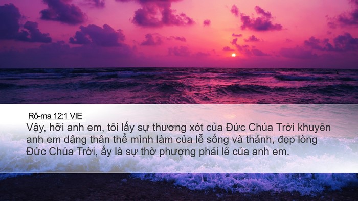 Rô-ma 12:1 VIE Bible Verse Image