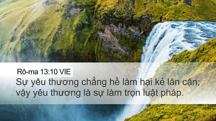 Rô-ma 13:10 VIE Bible Verse Image