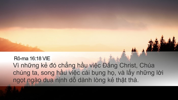 Rô-ma 16:18 VIE Bible Verse Image