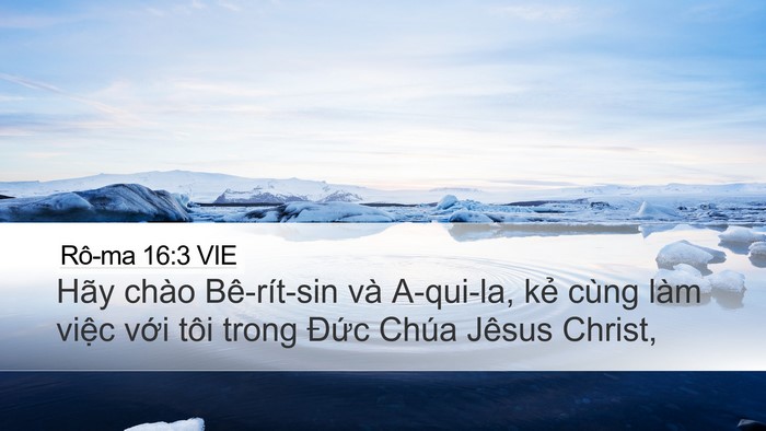 Rô-ma 16:3 VIE Bible Verse Image