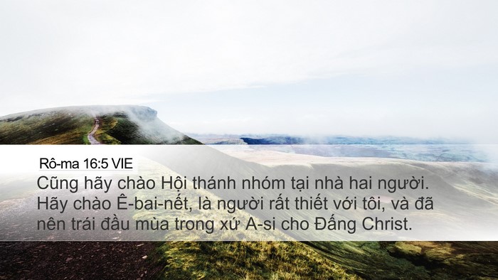 Rô-ma 16:5 VIE Bible Verse Image
