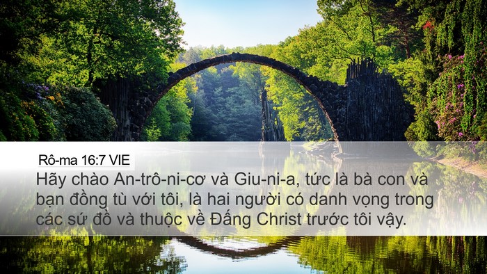 Rô-ma 16:7 VIE Bible Verse Image
