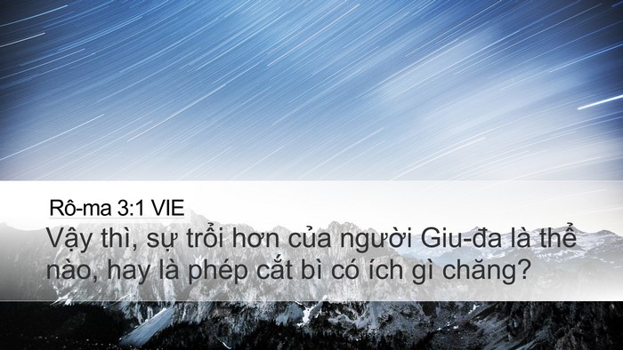 Rô-ma 3:1 VIE Bible Verse Image