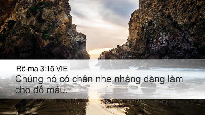 Rô-ma 3:15 VIE Bible Verse Image
