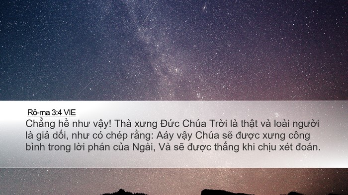 Rô-ma 3:4 VIE Bible Verse Image