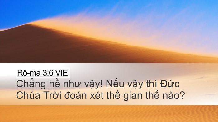 Rô-ma 3:6 VIE Bible Verse Image