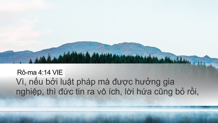 Rô-ma 4:14 VIE Bible Verse Image