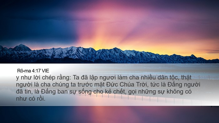 Rô-ma 4:17 VIE Bible Verse Image