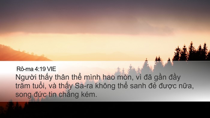 Rô-ma 4:19 VIE Bible Verse Image