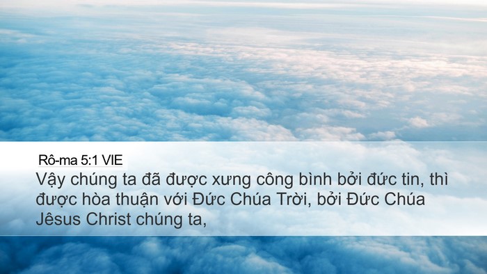 Rô-ma 5:1 VIE Bible Verse Image